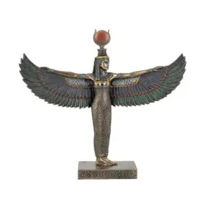 Figura decorativa Isis de resina estilo clásico