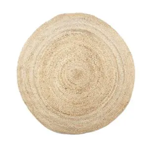 Alfombra redonda de 120 cm de 100% yute