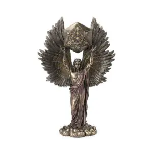 Metatron con cubo geométrico de resina