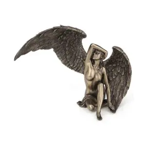 Ángel mujer desnuda de resina