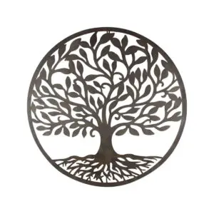 Adorno de pared árbol de la vida de metal 82 cm