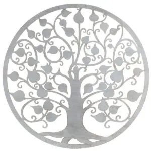 Adorno pared árbol metal 82 cm