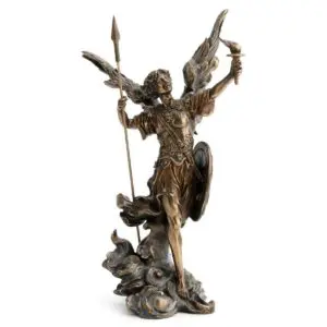 Figura del ángel Uriel de resina 35,5 cm
