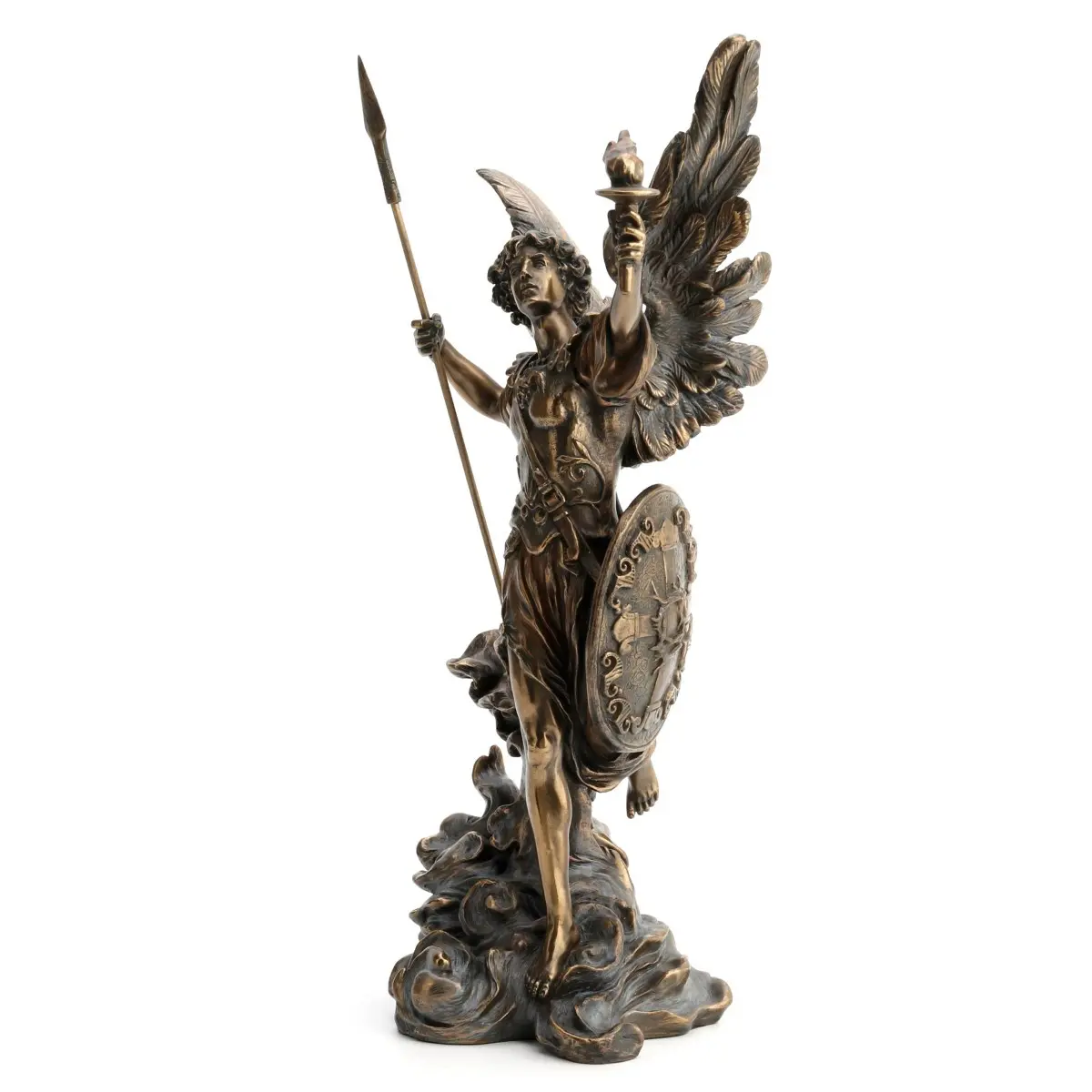 Figura de Uriel de resina 35,5 x 13 x 21 cm