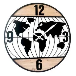 Reloj de pared de MDF de 60 cm