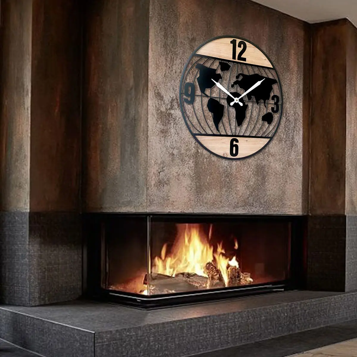 Reloj de pared World Map, vista adicional