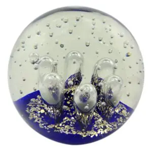 Pisapapeles decorativo de vidrio 14,5 x 15 x 15 cm