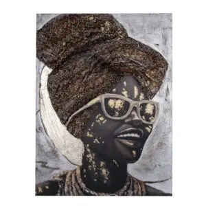 Cuadro africana decorativo de 80x60 cm