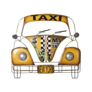 Adorno de pared coche de metal vintage