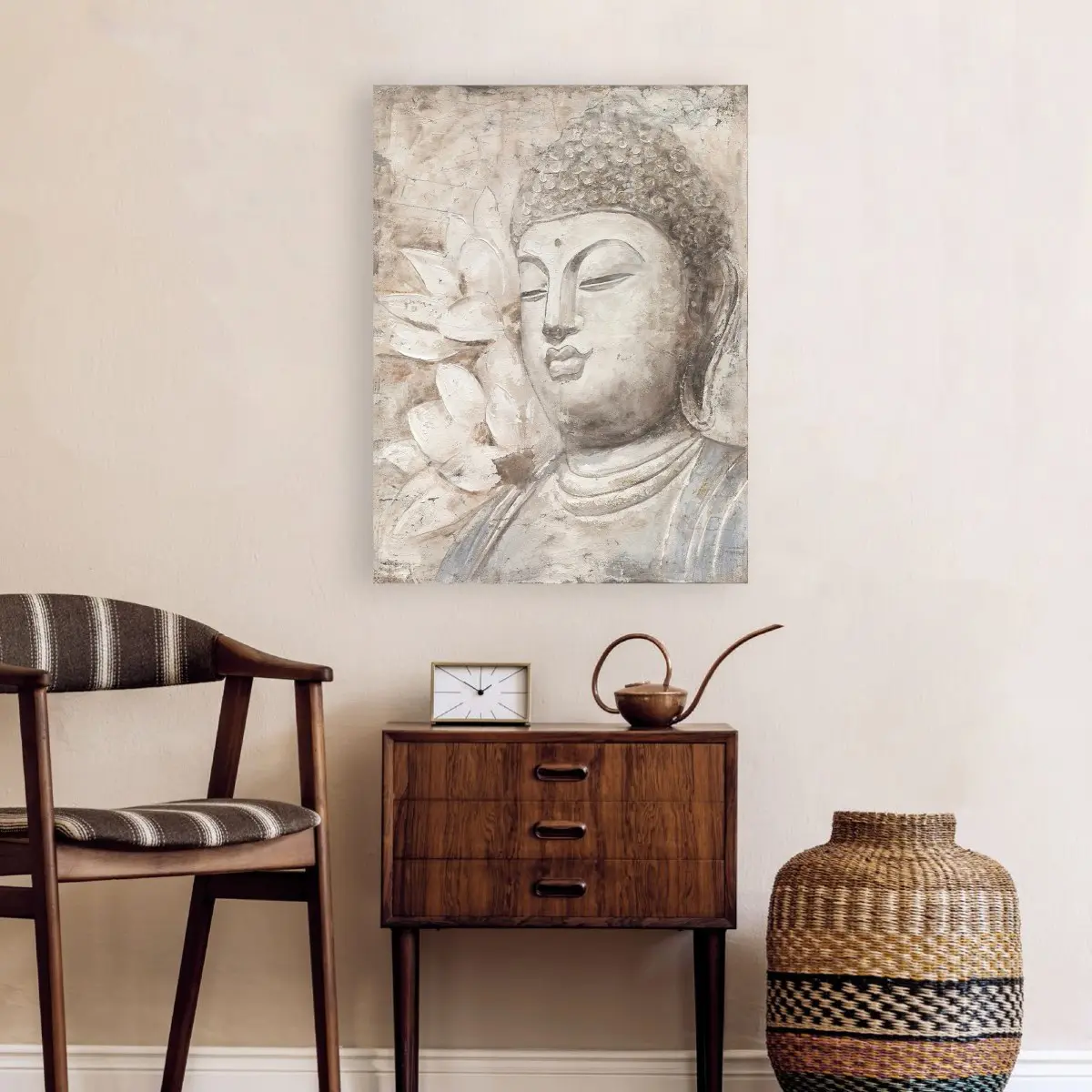 Cuadro de Buda de estilo oriental para pared