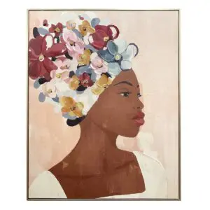 Cuadro decorativo africana 100x80 cm estilo romántico