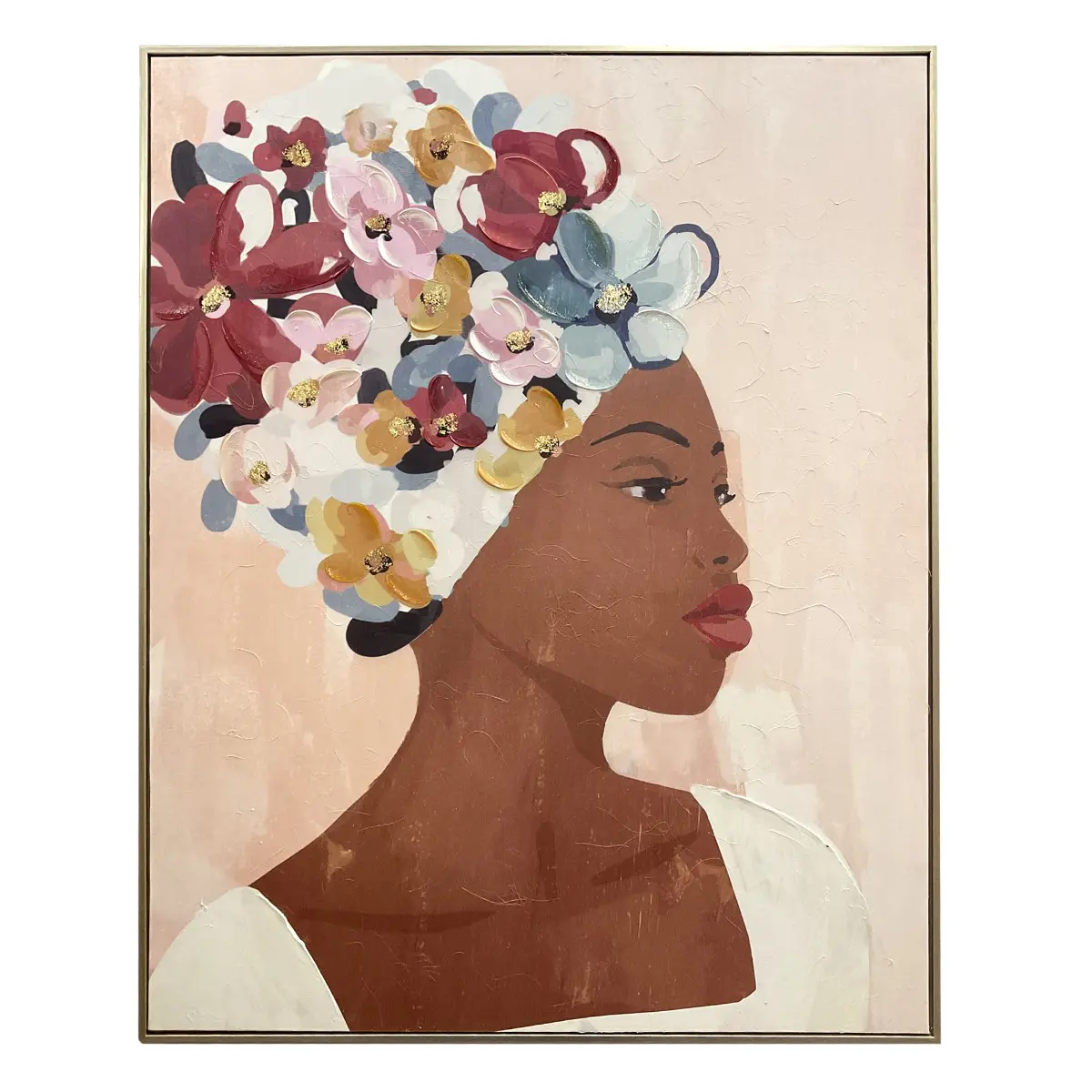 Cuadro decorativo africana 100x80 cm estilo romántico