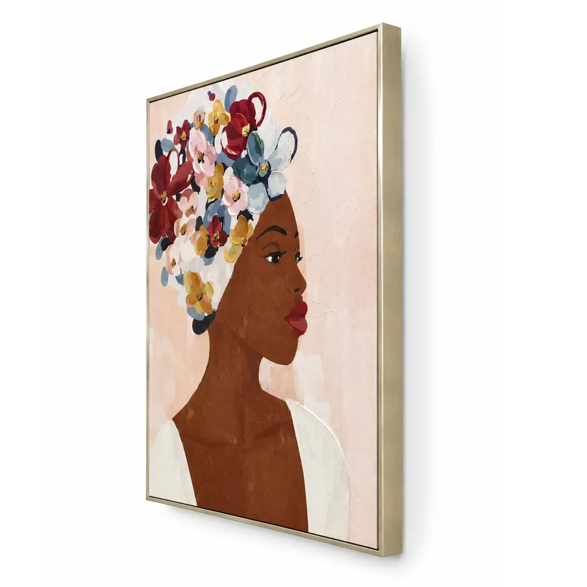 Cuadro decorativo africana 100x80 cm vista del cuadro