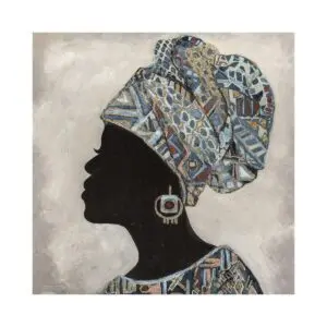 Cuadro decorativo africana 80x80 cm estilo étnico