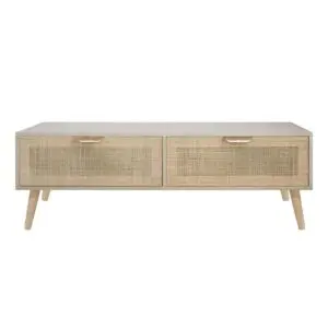 Mueble TV de MDF 120x40x40 cm estilo natural
