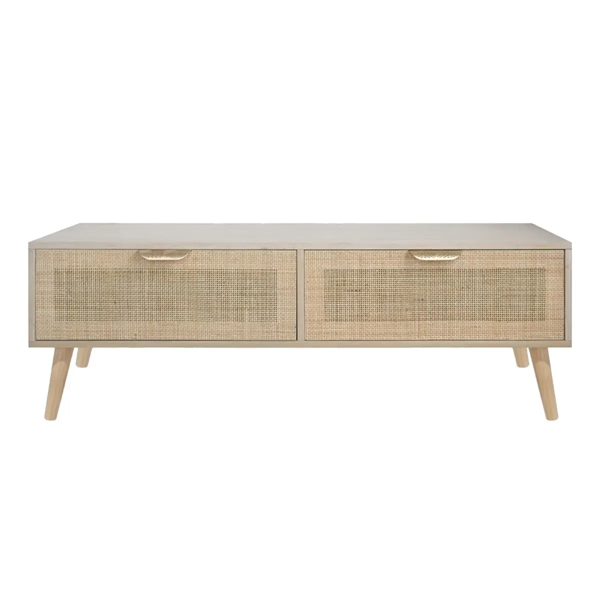 Mueble TV de MDF 120x40x40 cm estilo natural
