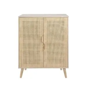 Mueble auxiliar de MDF 80x40x99,5 cm estilo natural