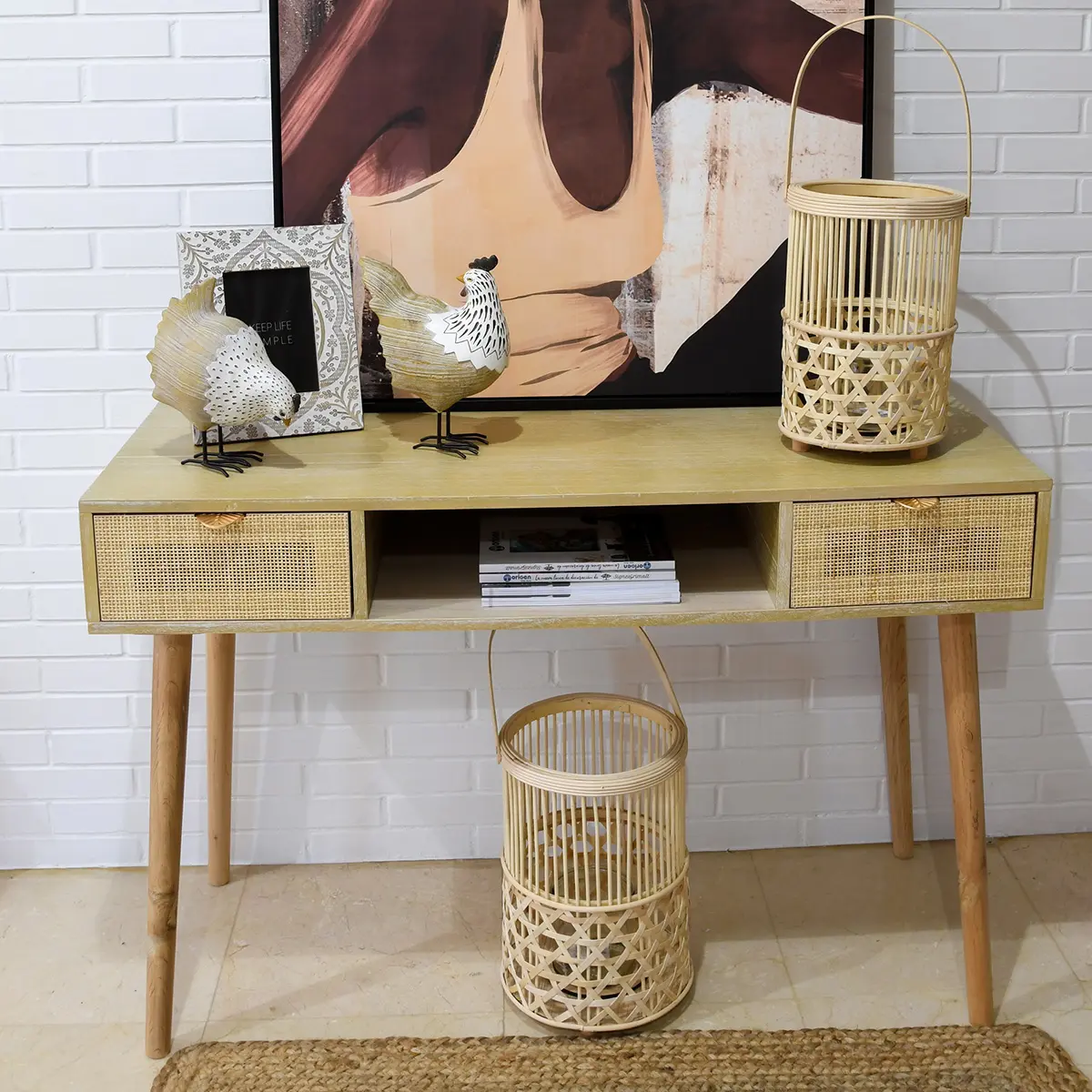 Consola de MDF de 115 cm para recibidor