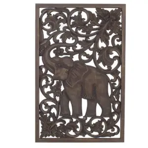 Adorno de pared elefante MDF 70x45 cm