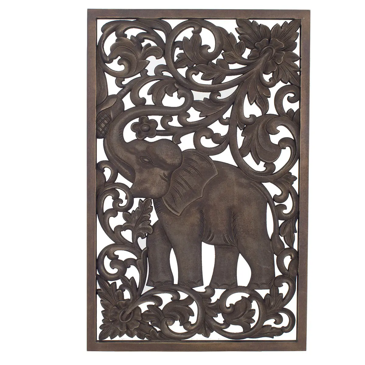 Adorno de pared elefante MDF 70x45 cm