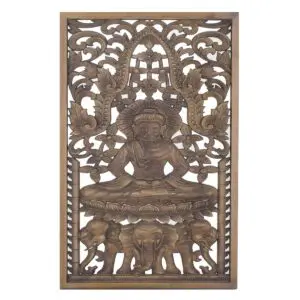 Adorno de pared Buda de MDF de 70 cm