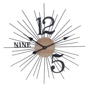 Reloj de pared industrial de metal 60 cm