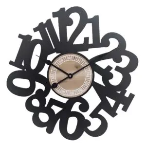Reloj de pared industrial de metal de 60 cm