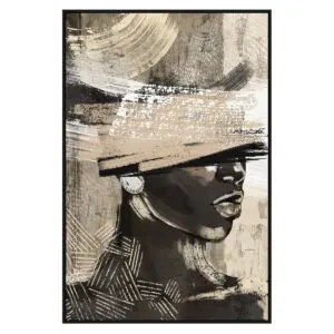 Cuadro africana AfricaBlack de 123x83 cm