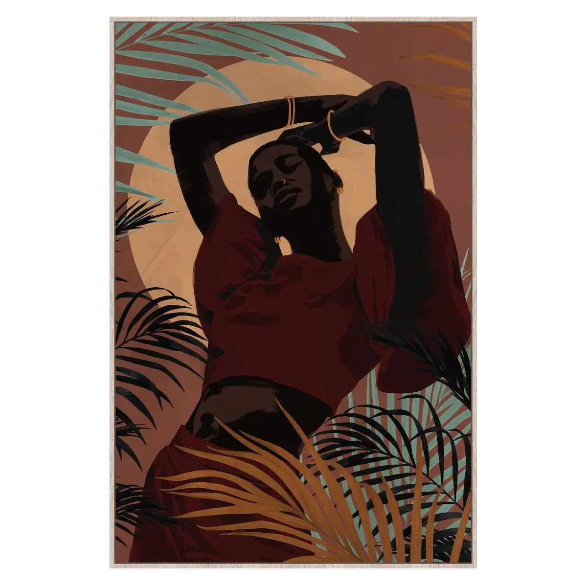 Cuadro decorativo 123x83 cm estilo étnico