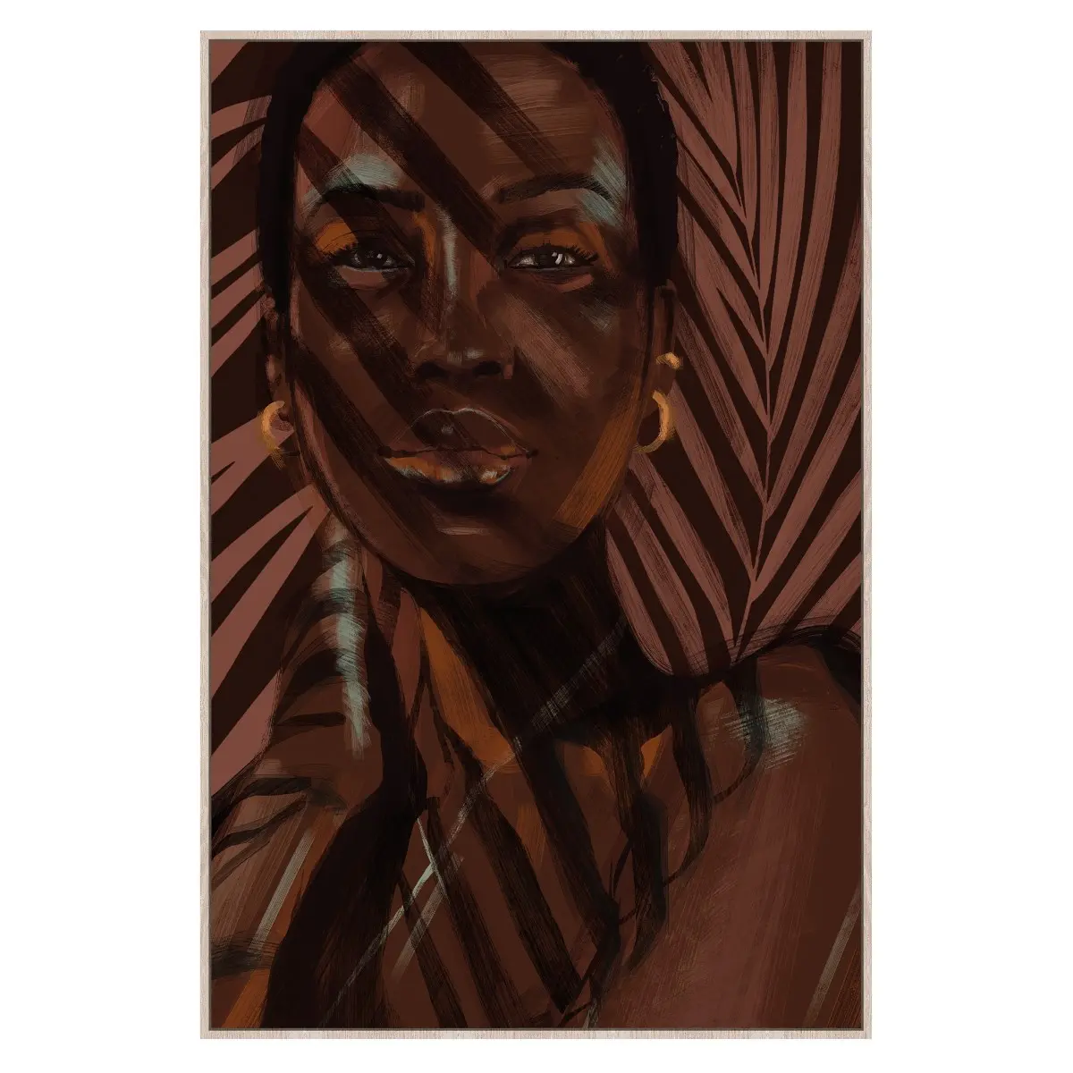 Cuadro decorativo étnico de 123x83 cm
