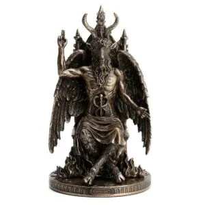 Estatua de Baphomet de resina 23,5 x 14 x 14 cm
