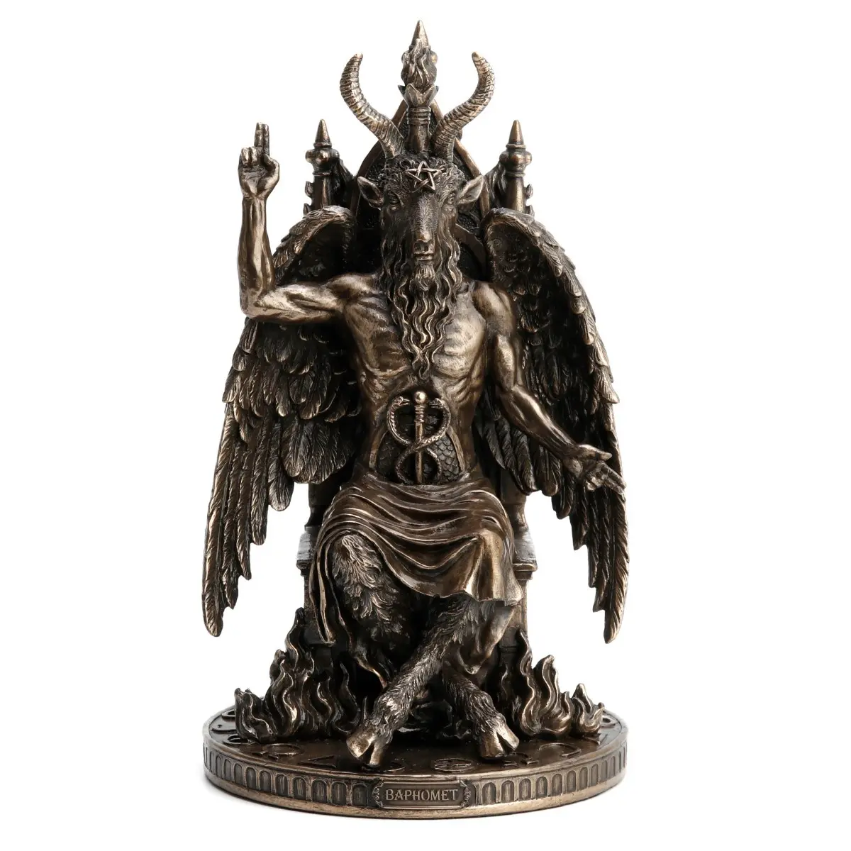 Estatua de Baphomet de resina 23,5 x 14 x 14 cm