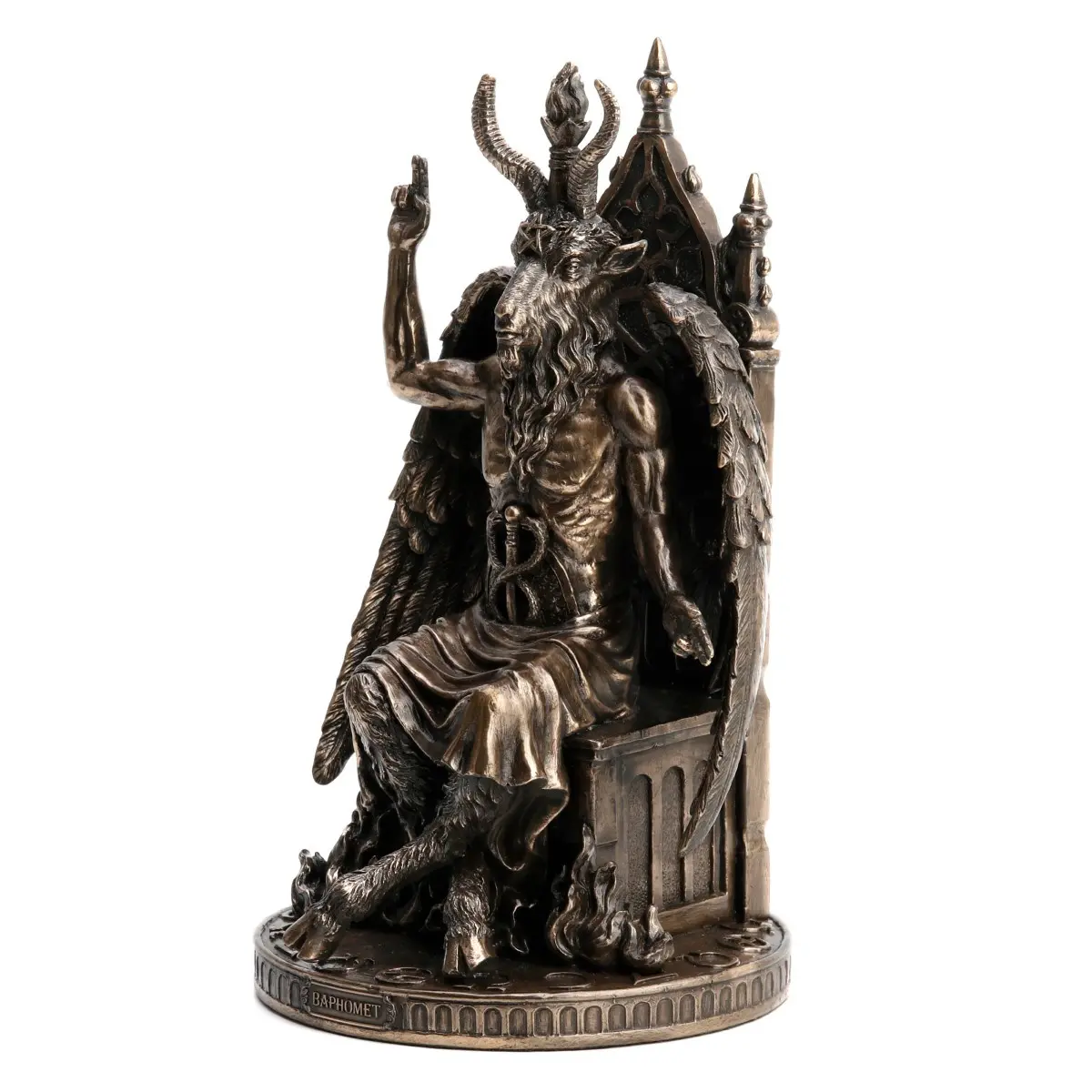Figura decorativa de Baphomet de resina 23,5 cm