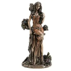 Blodeuwedd reina celta figura de resina