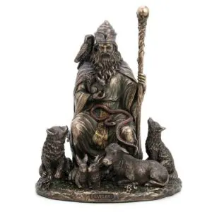 Figura decorativa de Veles, dios del agua, la tierra y el submundo