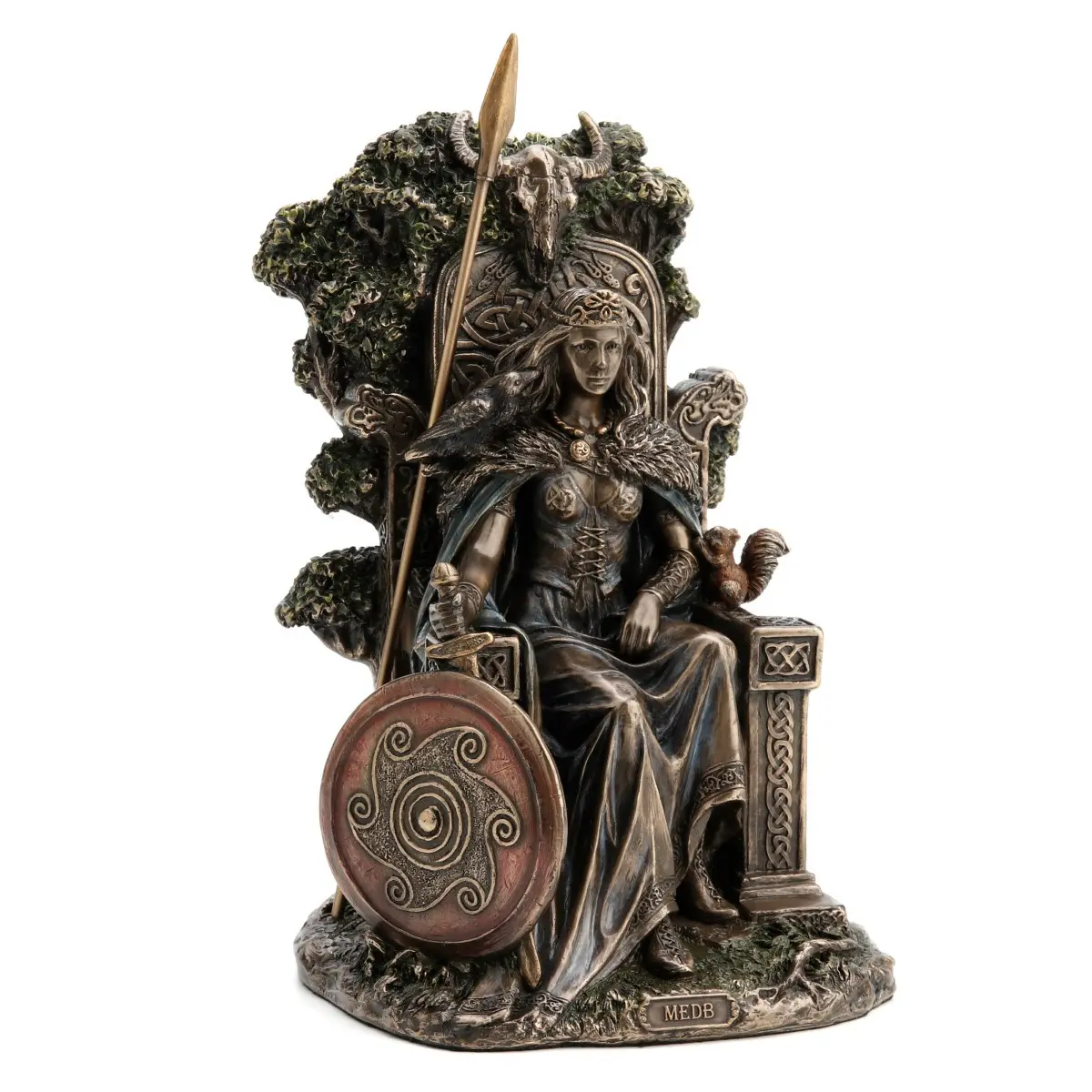 Figura decorativa de diosa celta de resina estilo clásico