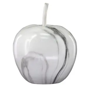 Figura decorativa de manzana de resina