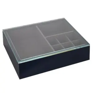 Joyero vidrio contemporáneo 27 cm