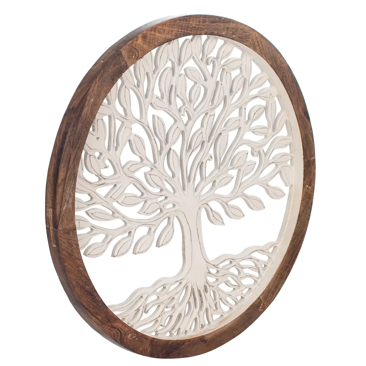 Adorno pared árbol vida madera mango 63 cm vista 2