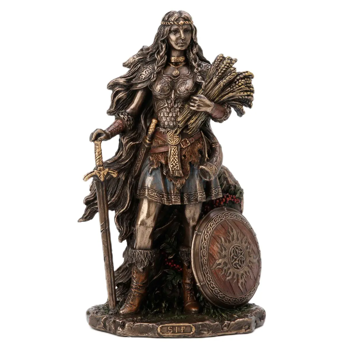 Lady Sif diosa nórdica de resina