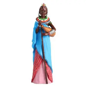 Figura africana de resina 26 x 7 x 8 cm estilo étnico