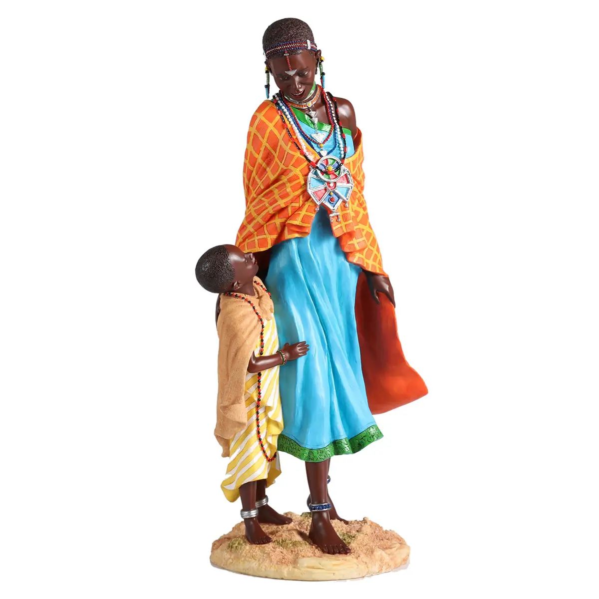 Figura africana para decoración de interior
