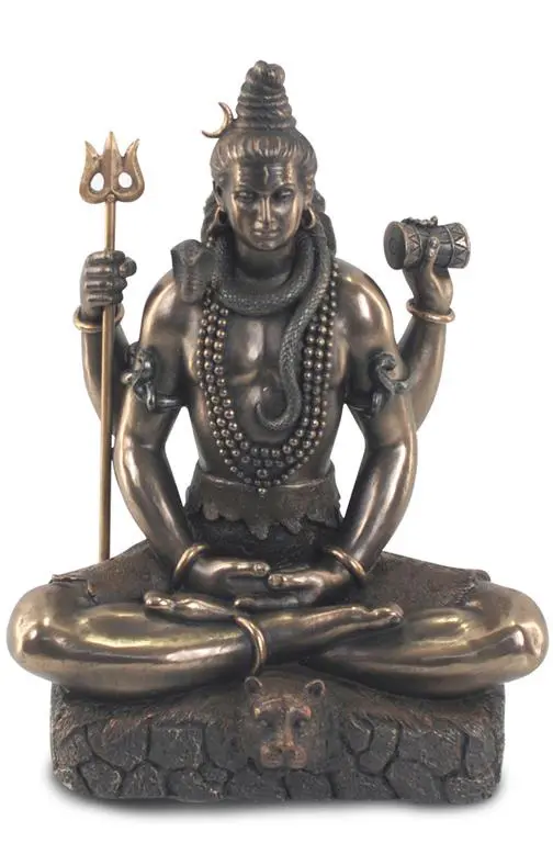 Figura de Shiva de resina 21 x 9 x 17 cm