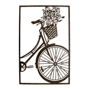 Adorno pared bicicleta metal 75 cm