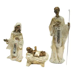 Nacimiento de Navidad de 3 piezas en resina