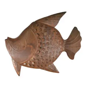 Figura pez decorativa de metal