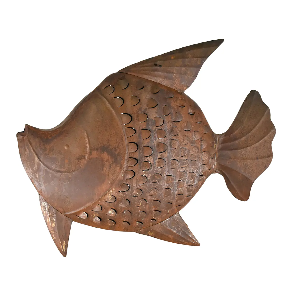Figura pez decorativa de metal
