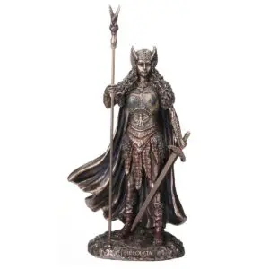Figura de Hipólita reina de las Amazonas de resina