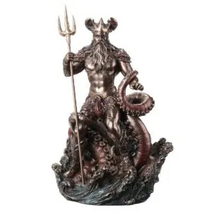 Oceanus titán del agua figura resina 22,5 cm