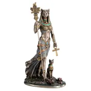 Bastet diosa egipcia de resina